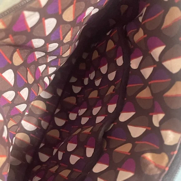 Vera Bradley Dark Brown Quilted Shoulder Bag - Picture 8 of 8